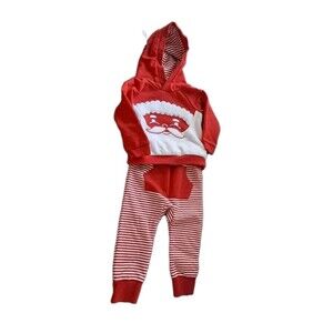 Cat & Jack Santa 2 Piece Hooded Outfit 18 months